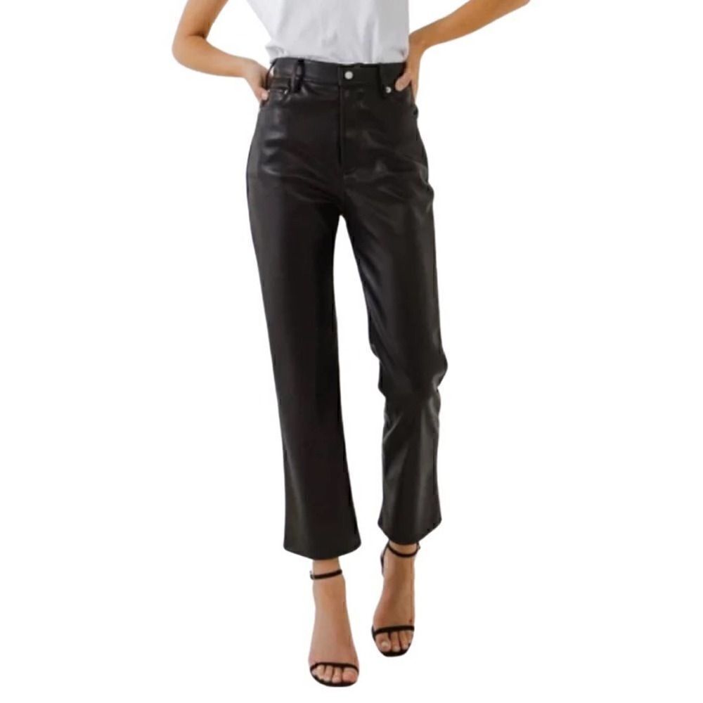 Greylab Black pu leather pants size XS